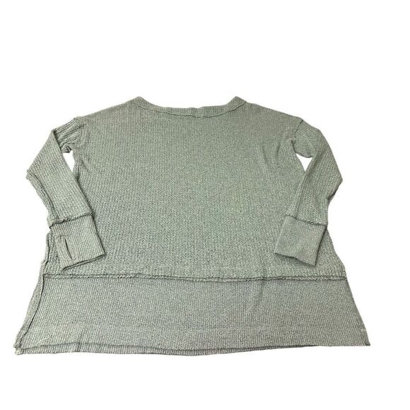 We The Free People North Shore Waffle Thermal Knit Pullover Long Sleeve Sweater - Picture 4 of 8